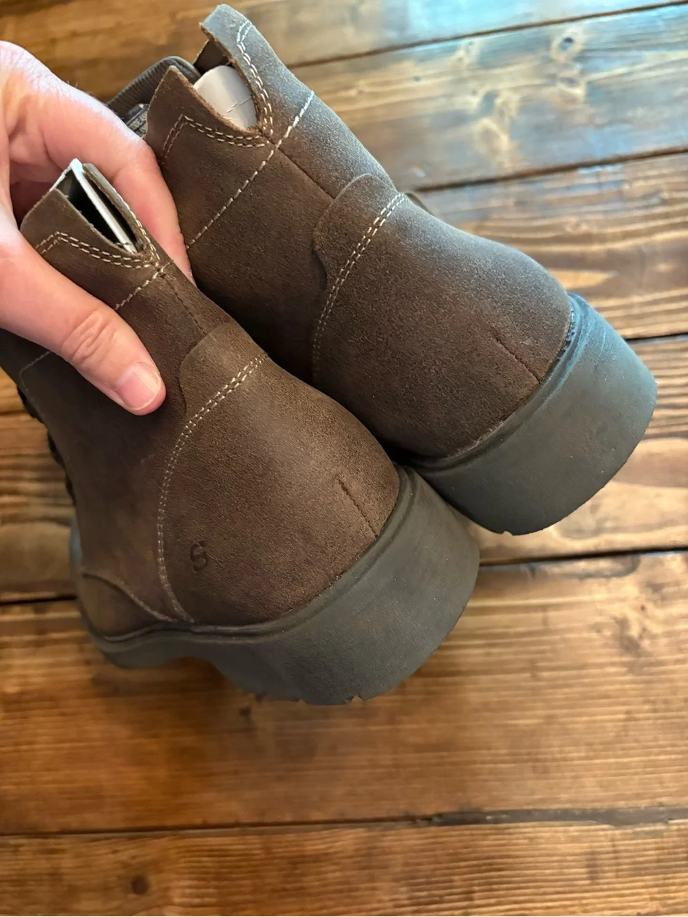 Men's Brown Lace-Up Casual Boots- Sketchers